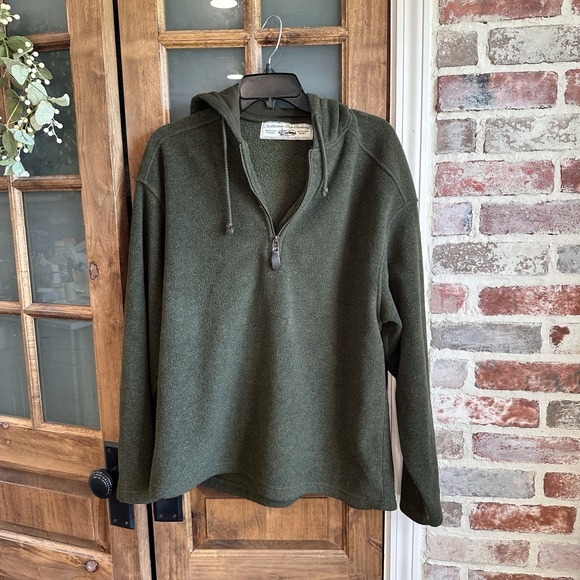 Authentic Gap Clothing Men's Green Pullover 1/4 Zip Sweatshirt Hoodie Size Small - Picture 2 of 10